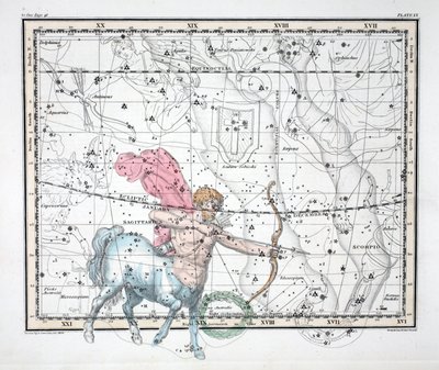 Le Costellazioni (Tavola XX) Sagittario, da 